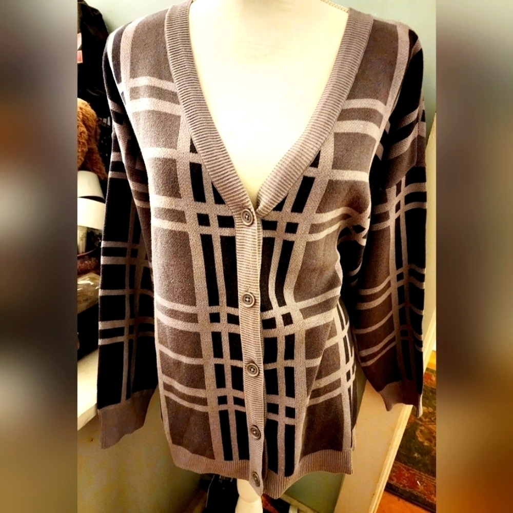 NWOT JOAN RIVERS BAUMWOLLE CARDIGAN